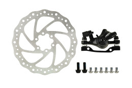 Тормоз дисковый механический передний ARTEK ADC-11 с ротором 160мм,крепл. SIS 6 болт,чер